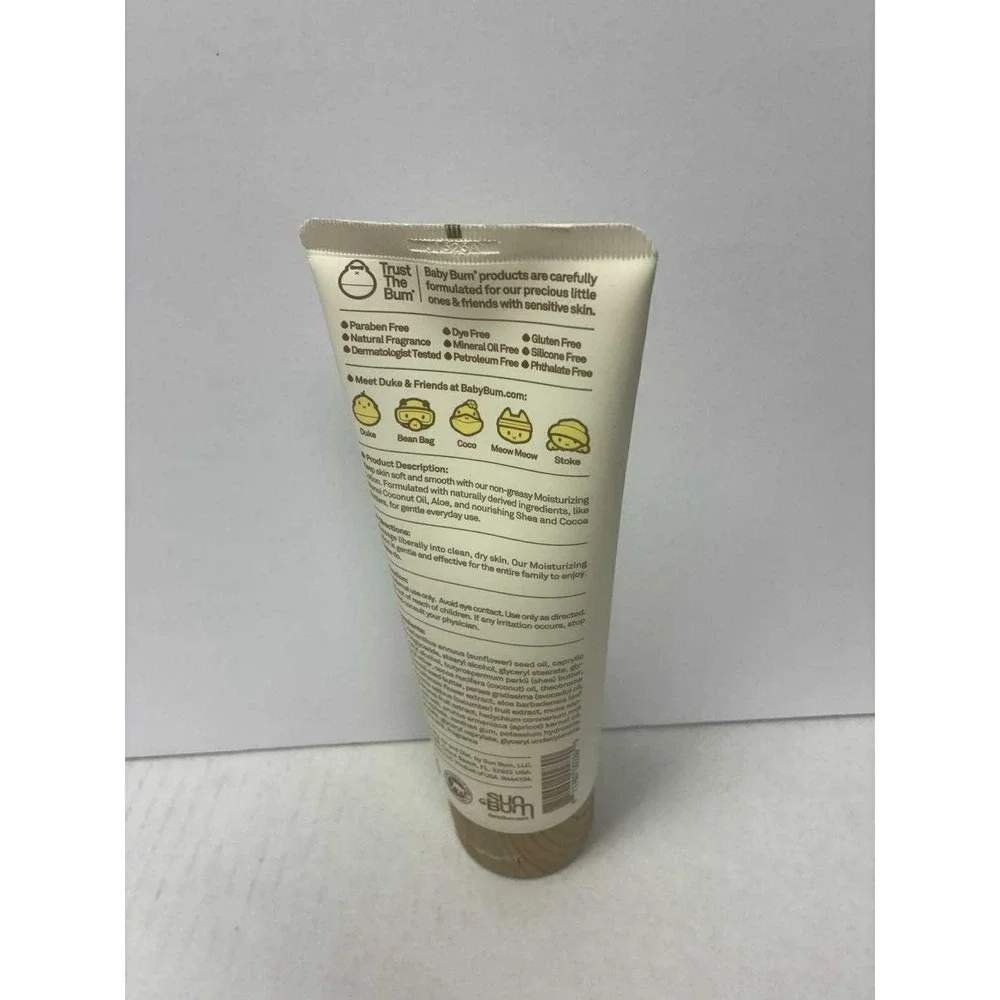 Baby Bum Moisturizing Lotion 8oz. Green Coconut Natural Fragrance E6B